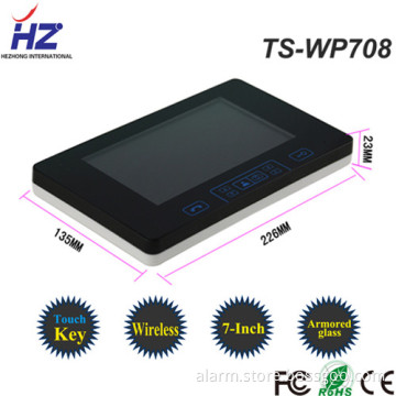 2014Touck key touch screen 7'' wireless wholesales outdoor unit of unlocking camera door viewer video to the door